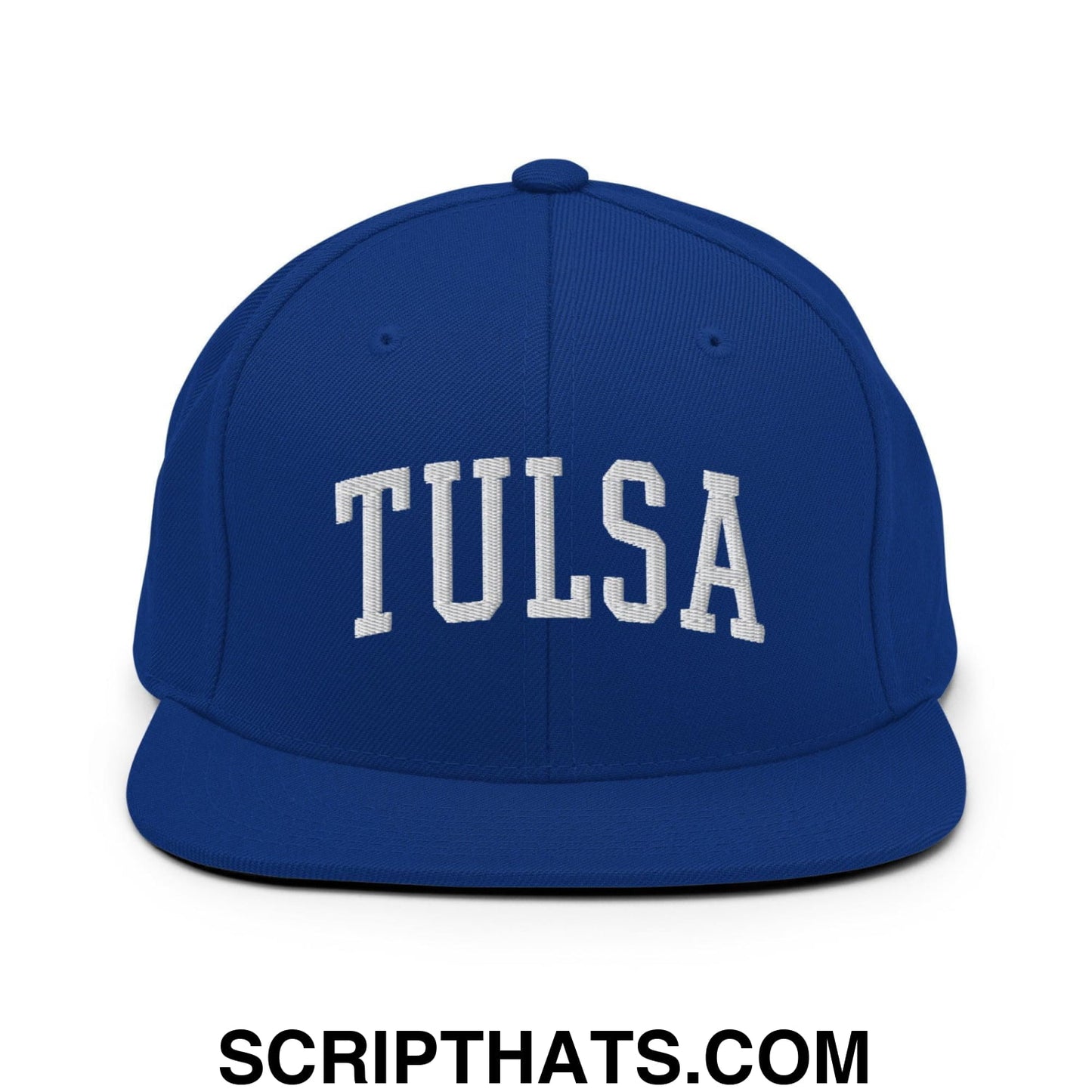 Tulsa II Varsity Letterman Block Snapback Hat Royal Blue