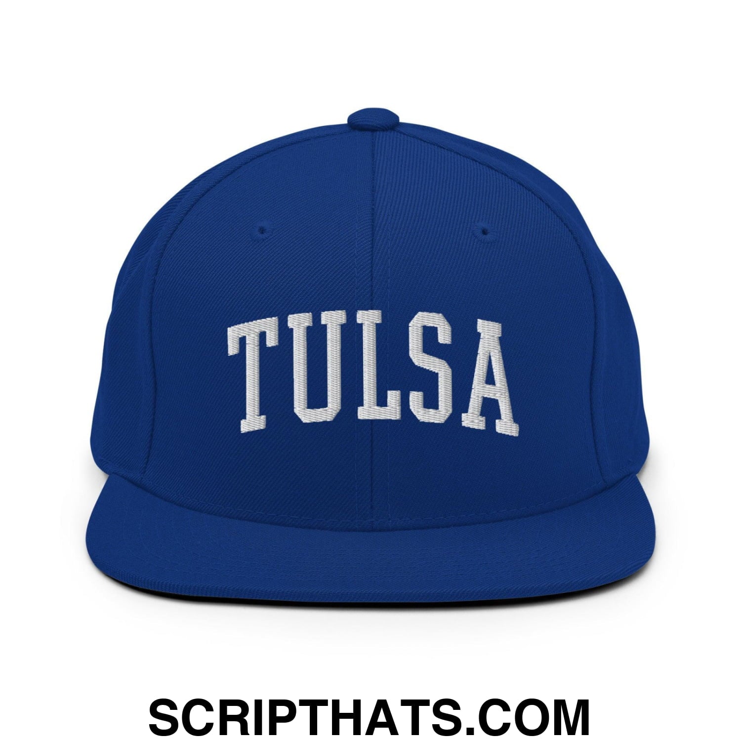 Tulsa II Varsity Letterman Block Snapback Hat Royal Blue