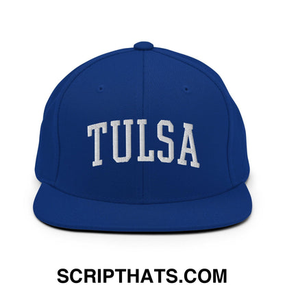 Tulsa II Varsity Letterman Block Snapback Hat Royal Blue