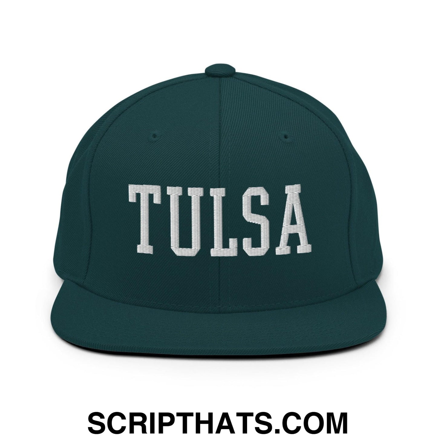Tulsa Varsity Letterman Block Snapback Hat Spruce