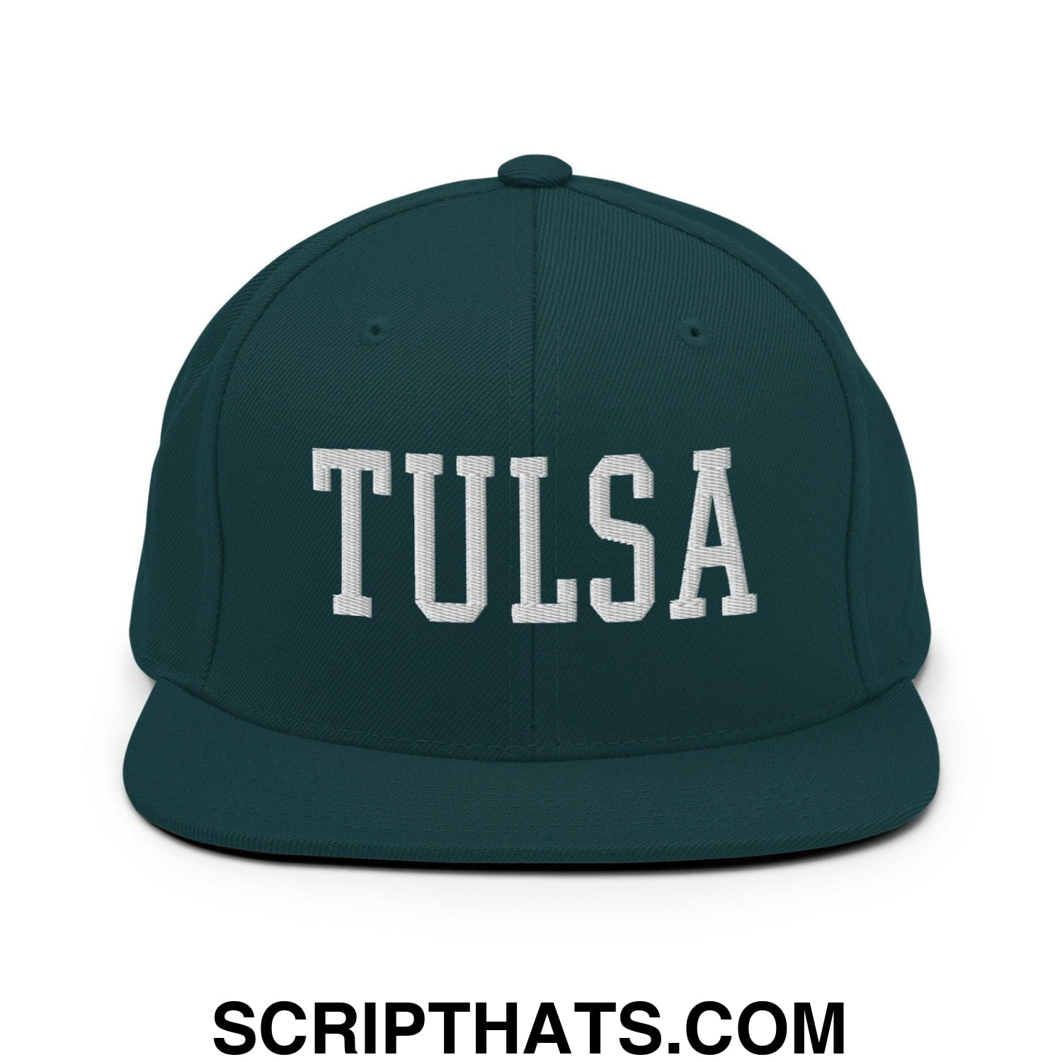 Tulsa Varsity Letterman Block Snapback Hat Spruce