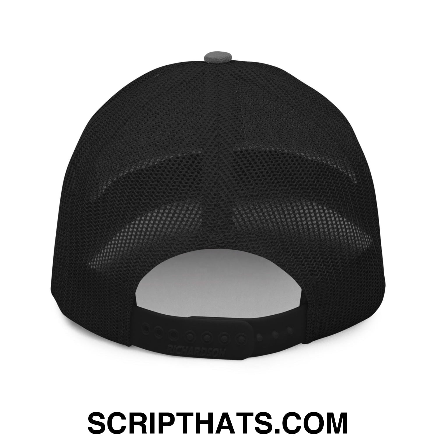 Unemployed Disabled Rat Embroidered Classic Mesh Trucker Hat Charcoal Black