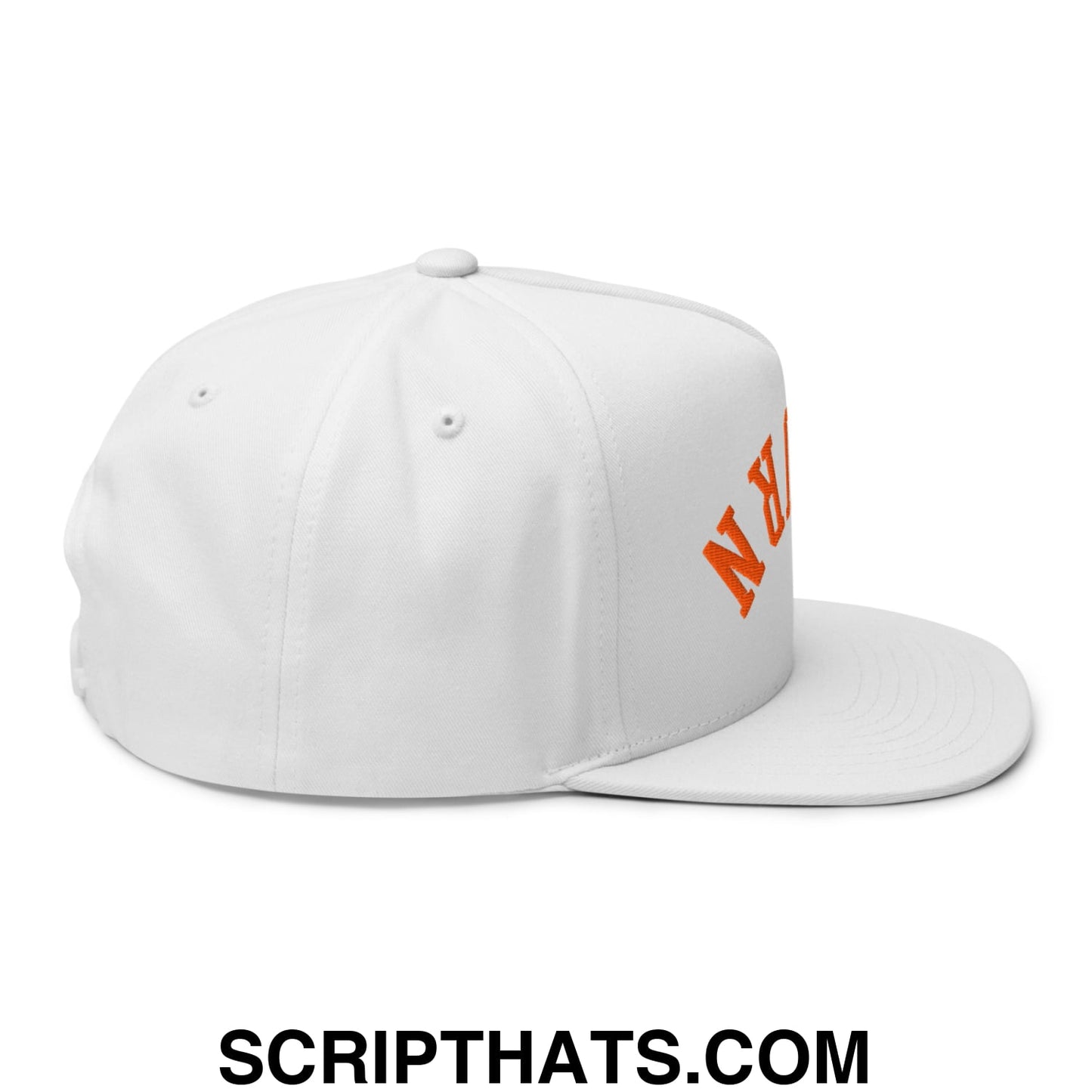 Upside Down Auburn Embroidered 5 Panel Snapback Hat Default Title