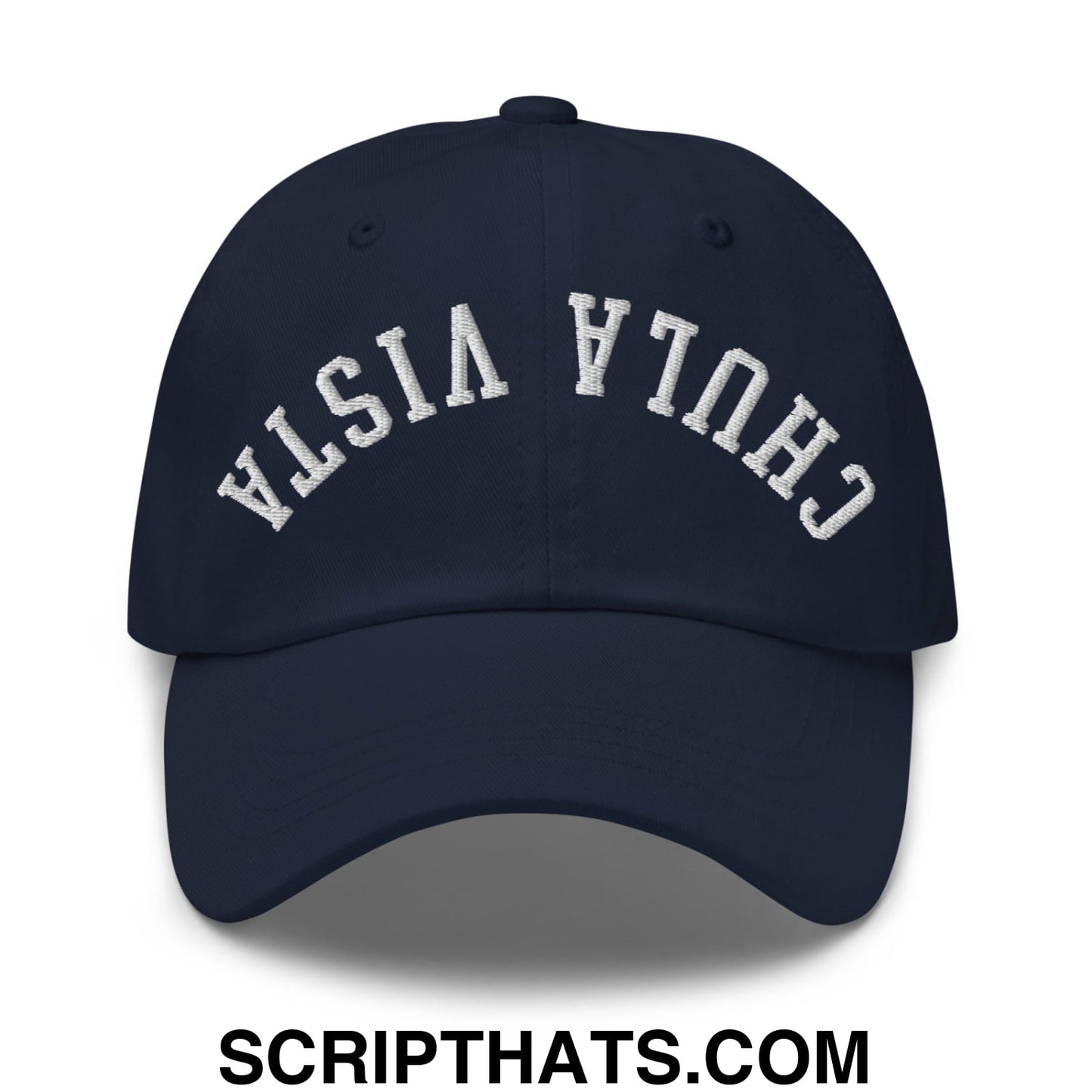 Upside Down Chula Vista Embroidered Unstructured Dad Hat Navy
