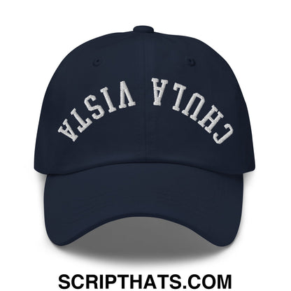Upside Down Chula Vista Embroidered Unstructured Dad Hat Navy