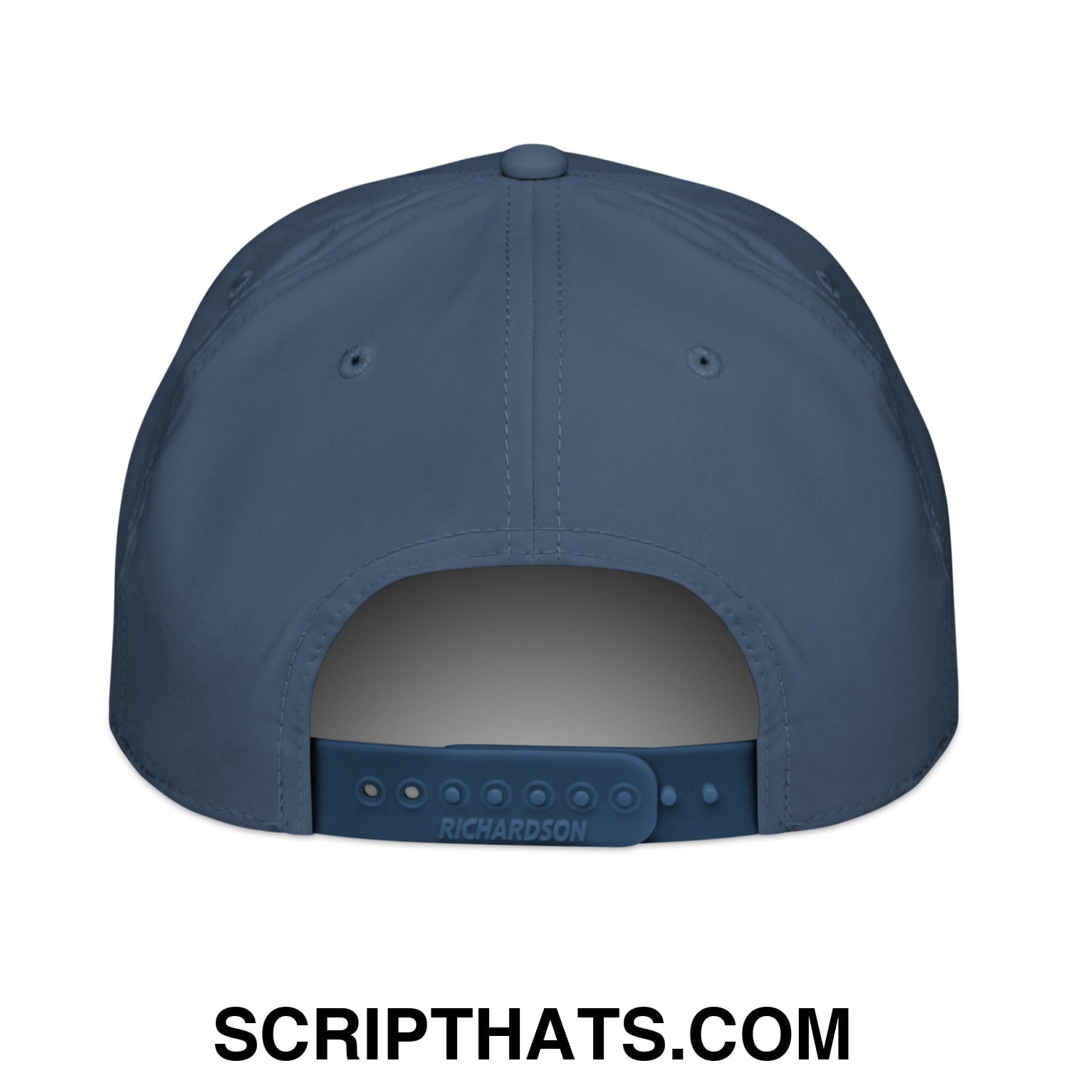 Upside Down Dallas Embroidered 5 Panel Rope Hat Light Blue White