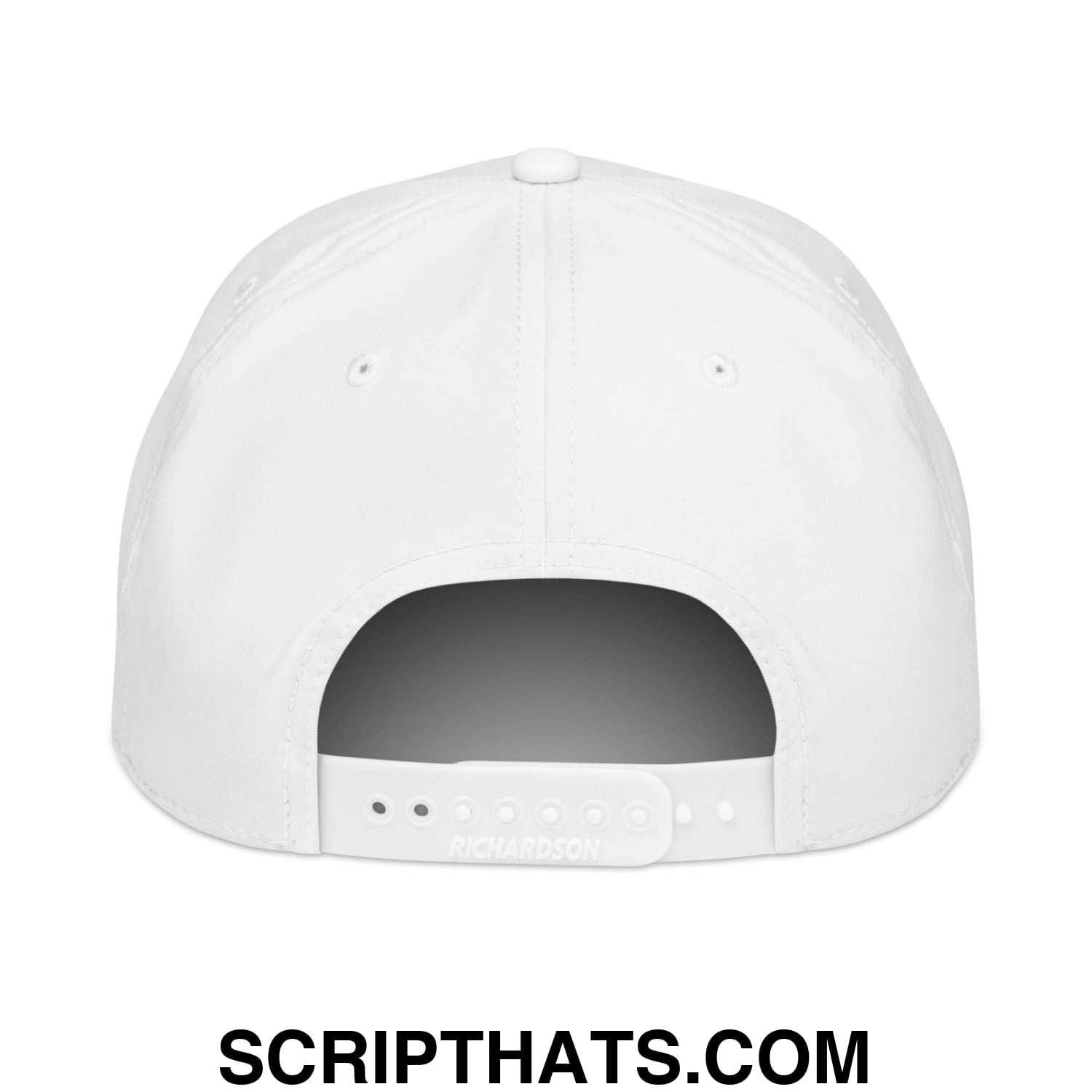 Upside Down Dallas Embroidered 5 Panel Rope Hat White Black