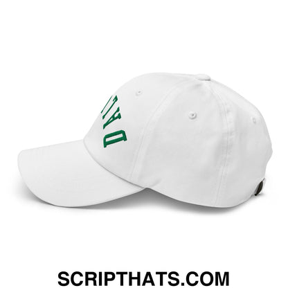 Upside Down Dallas Green Embroidered Unstructured Dad Hat White
