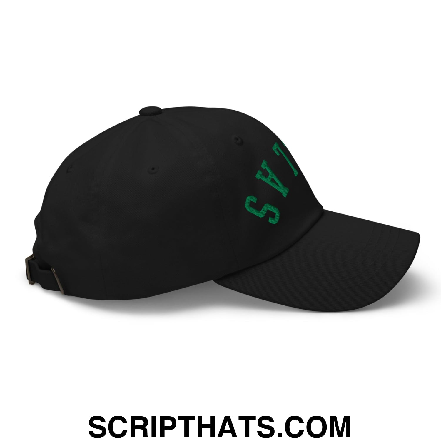 Upside Down Dallas Green Embroidered Unstructured Dad Hat Black