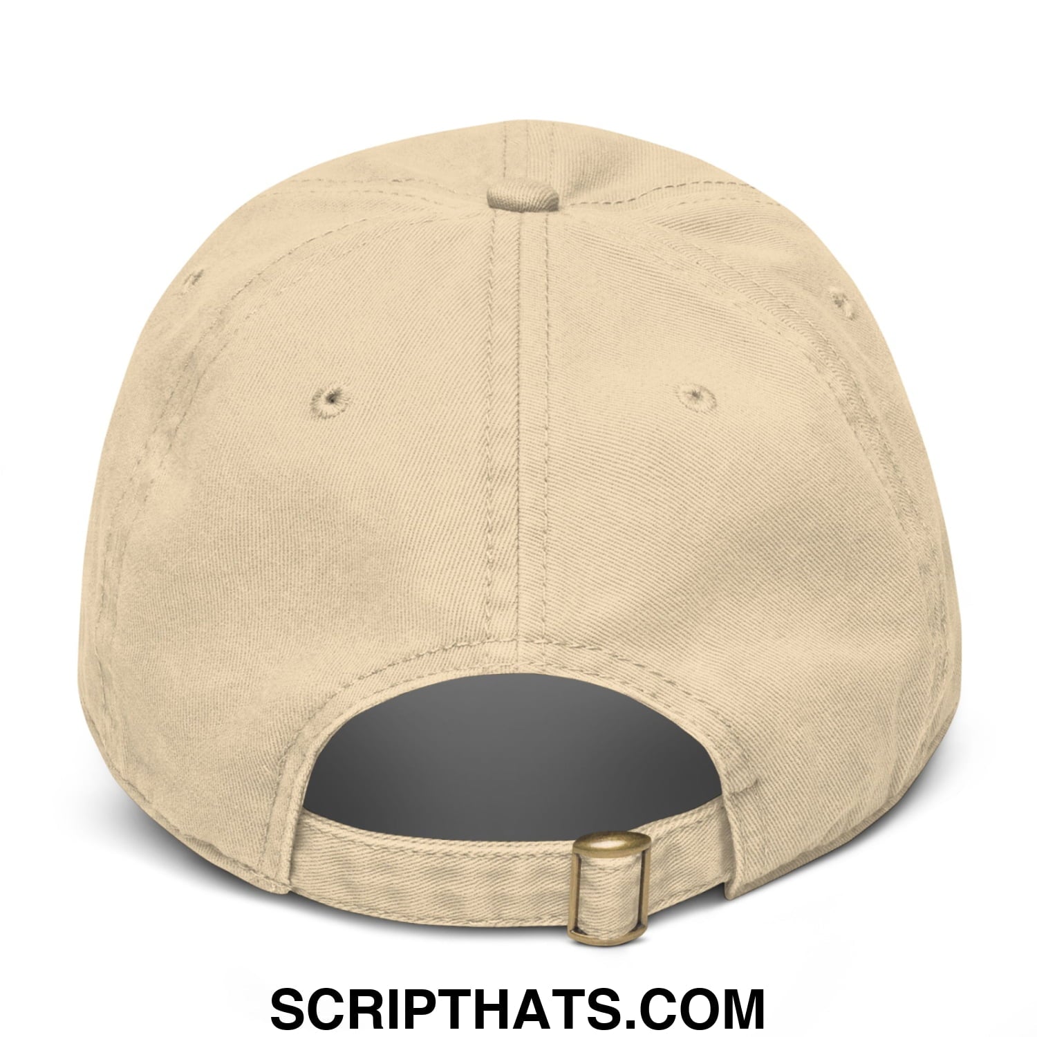 Upside Down Derby Embroidered Baseball Dad Hat Khaki