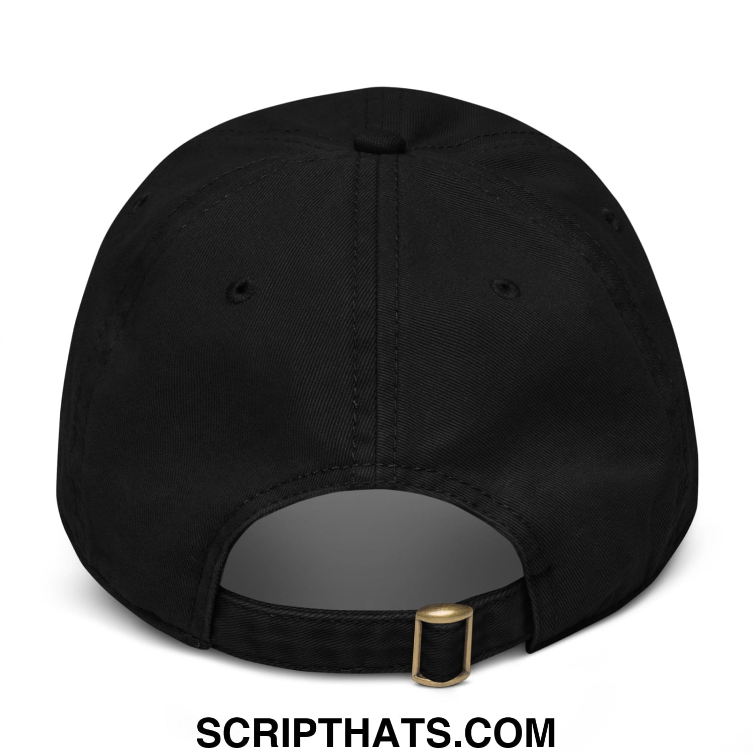 Upside Down Derby Embroidered Baseball Dad Hat Black