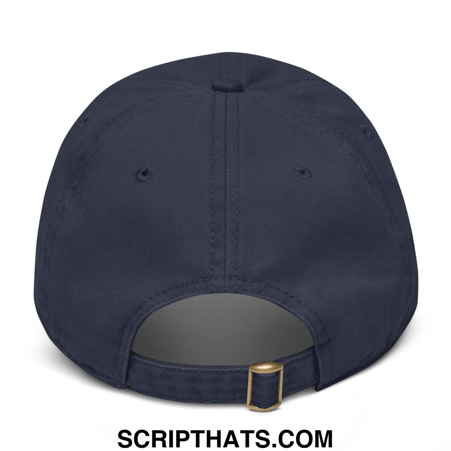 Upside Down Derby Embroidered Baseball Dad Hat Navy