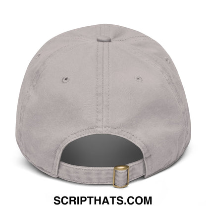 Upside Down Derby Embroidered Baseball Dad Hat Gray