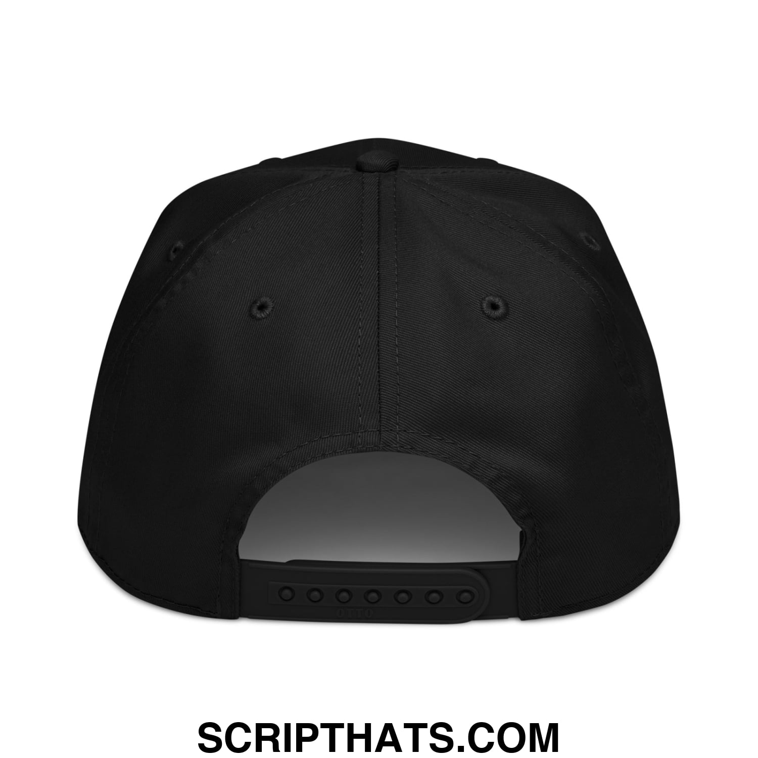 Upside Down Derby Embroidered Baseball Snapback Hat Black