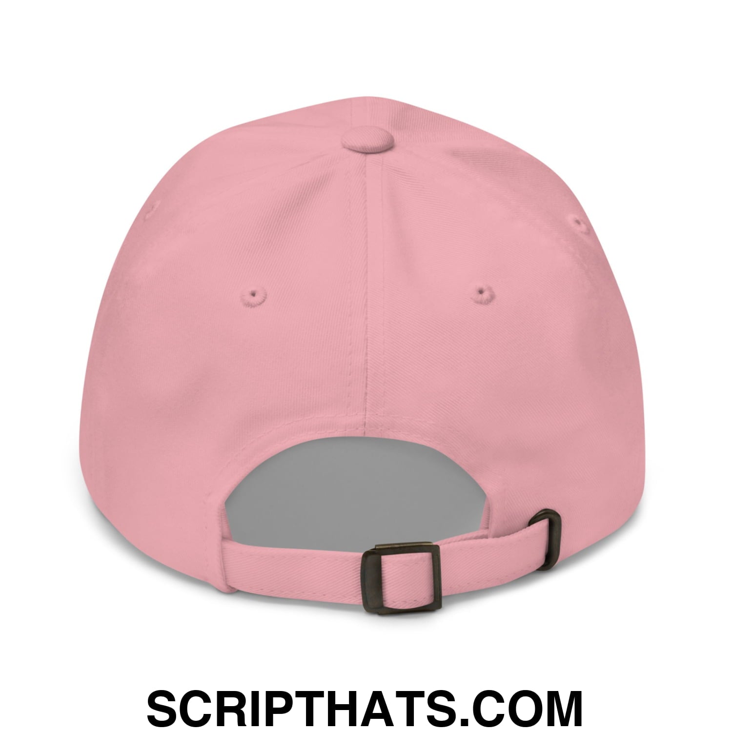 Upside Down Detroit Embroidered Unstructured Dad Hat Pink