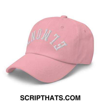 Upside Down Elmont Embroidered Unstructured Dad Hat Pink