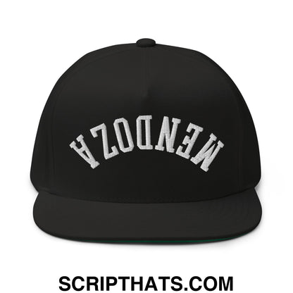 Upside Down Fernando Mendoza 2026 Raiders Draft Day Embroidered 5 Panel Flat Bill Brim Snapback Hat Black
