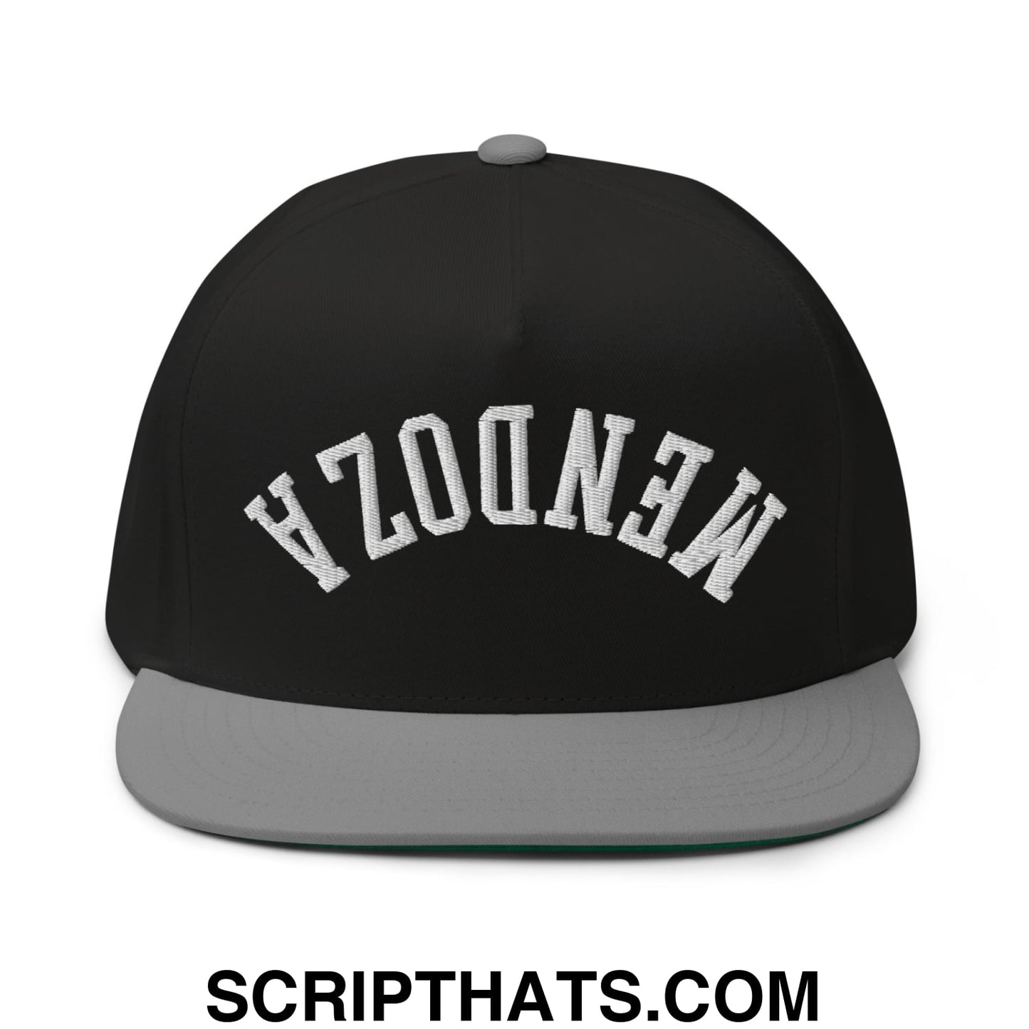 Upside Down Fernando Mendoza 2026 Raiders Draft Day Embroidered 5 Panel Flat Bill Brim Snapback Hat Black Grey