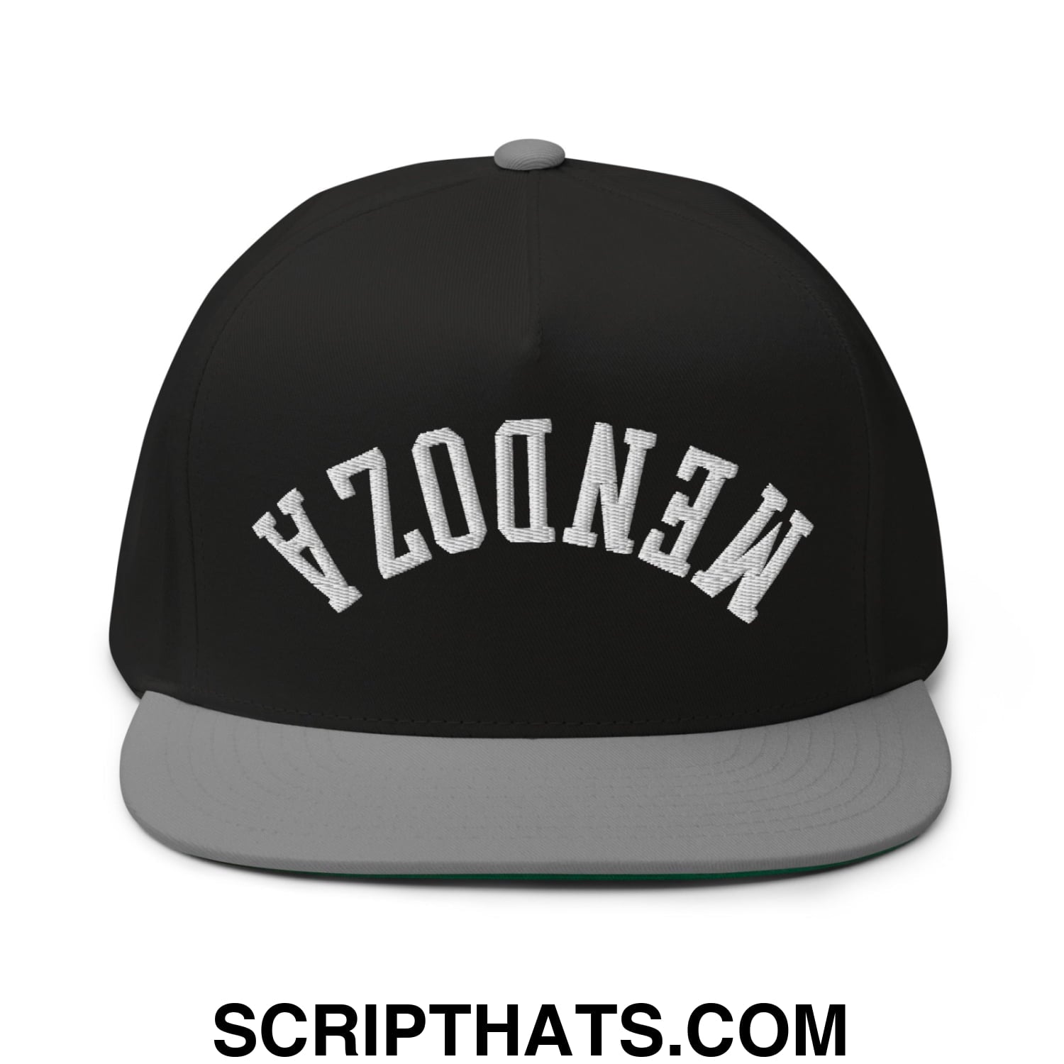 Upside Down Fernando Mendoza 2026 Raiders Draft Day Embroidered 5 Panel Flat Bill Brim Snapback Hat Black Grey