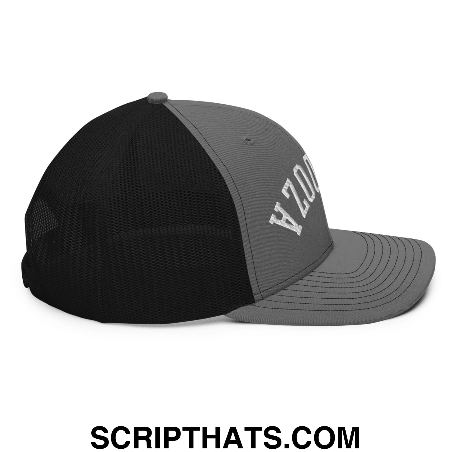 Upside Down Fernando Mendoza 2026 Raiders Draft Day Embroidered Classic Mesh Trucker Hat Charcoal Black