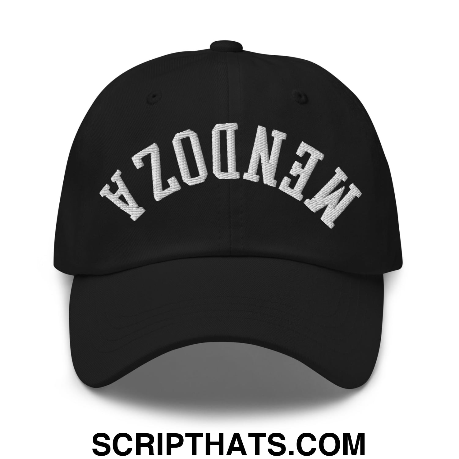 Upside Down Fernando Mendoza 2026 Raiders Draft Day Embroidered Dad Hat Black
