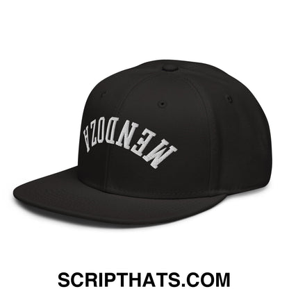 Upside Down Fernando Mendoza 2026 Raiders Draft Day Embroidered Flat Brim Bill Snapback Hat Black