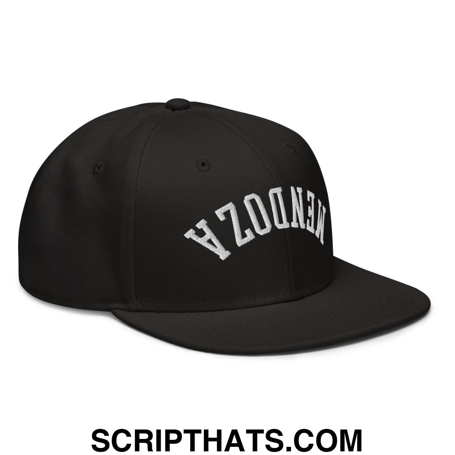 Upside Down Fernando Mendoza 2026 Raiders Draft Day Embroidered Flat Brim Bill Snapback Hat Black