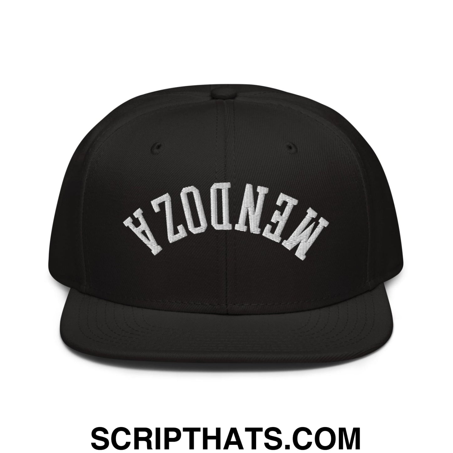 Upside Down Fernando Mendoza 2026 Raiders Draft Day Embroidered Flat Brim Bill Snapback Hat Black