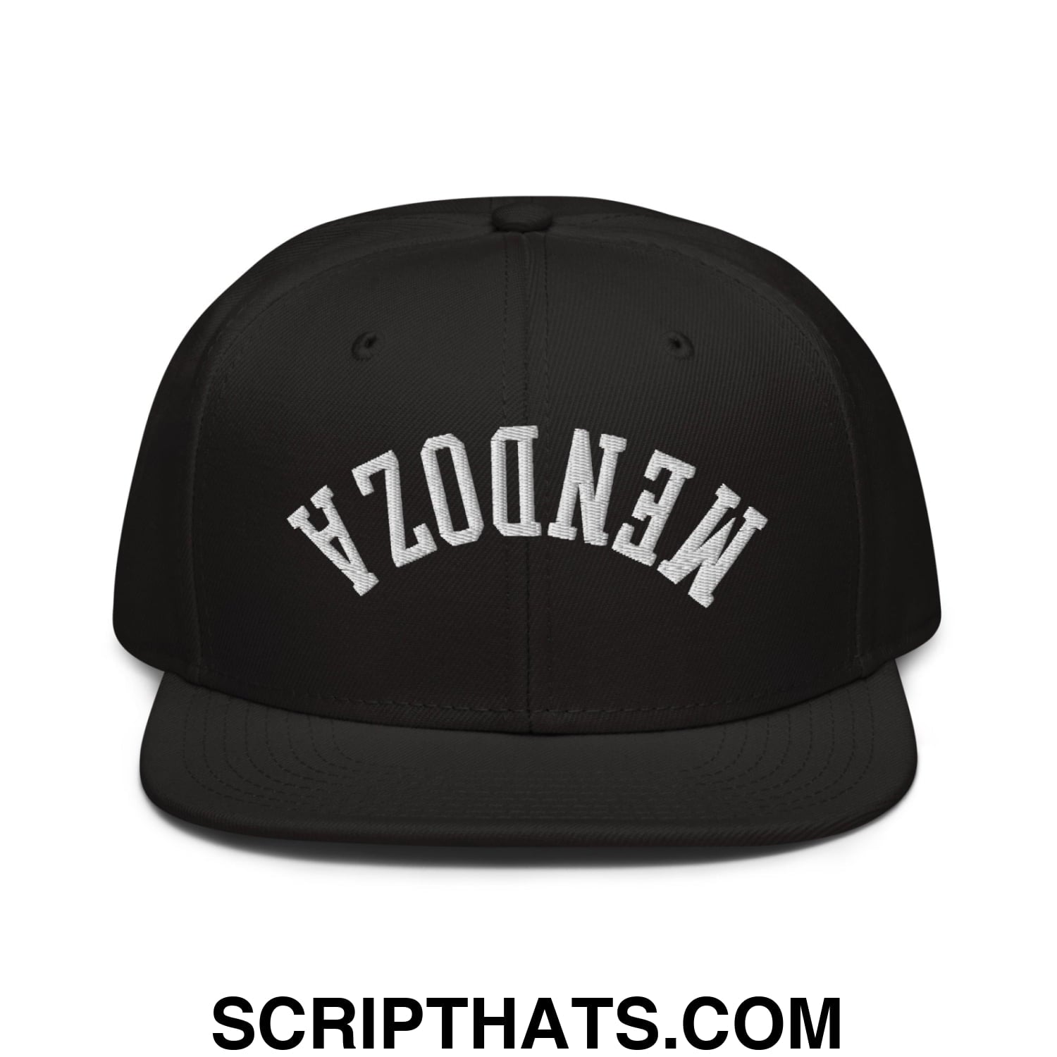 Upside Down Fernando Mendoza 2026 Raiders Draft Day Embroidered Flat Brim Bill Snapback Hat Black