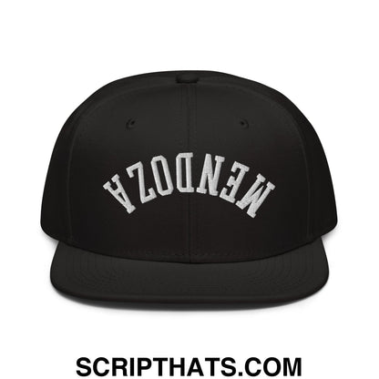 Upside Down Fernando Mendoza 2026 Raiders Draft Day Embroidered Flat Brim Bill Snapback Hat Black