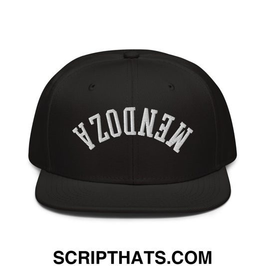 Upside Down Fernando Mendoza 2026 Raiders Draft Day Embroidered Flat Brim Bill Snapback Hat Black