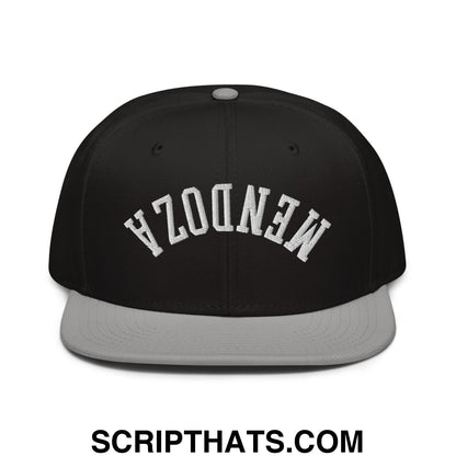 Upside Down Fernando Mendoza 2026 Raiders Draft Day Embroidered Flat Brim Bill Snapback Hat Gray Black Black