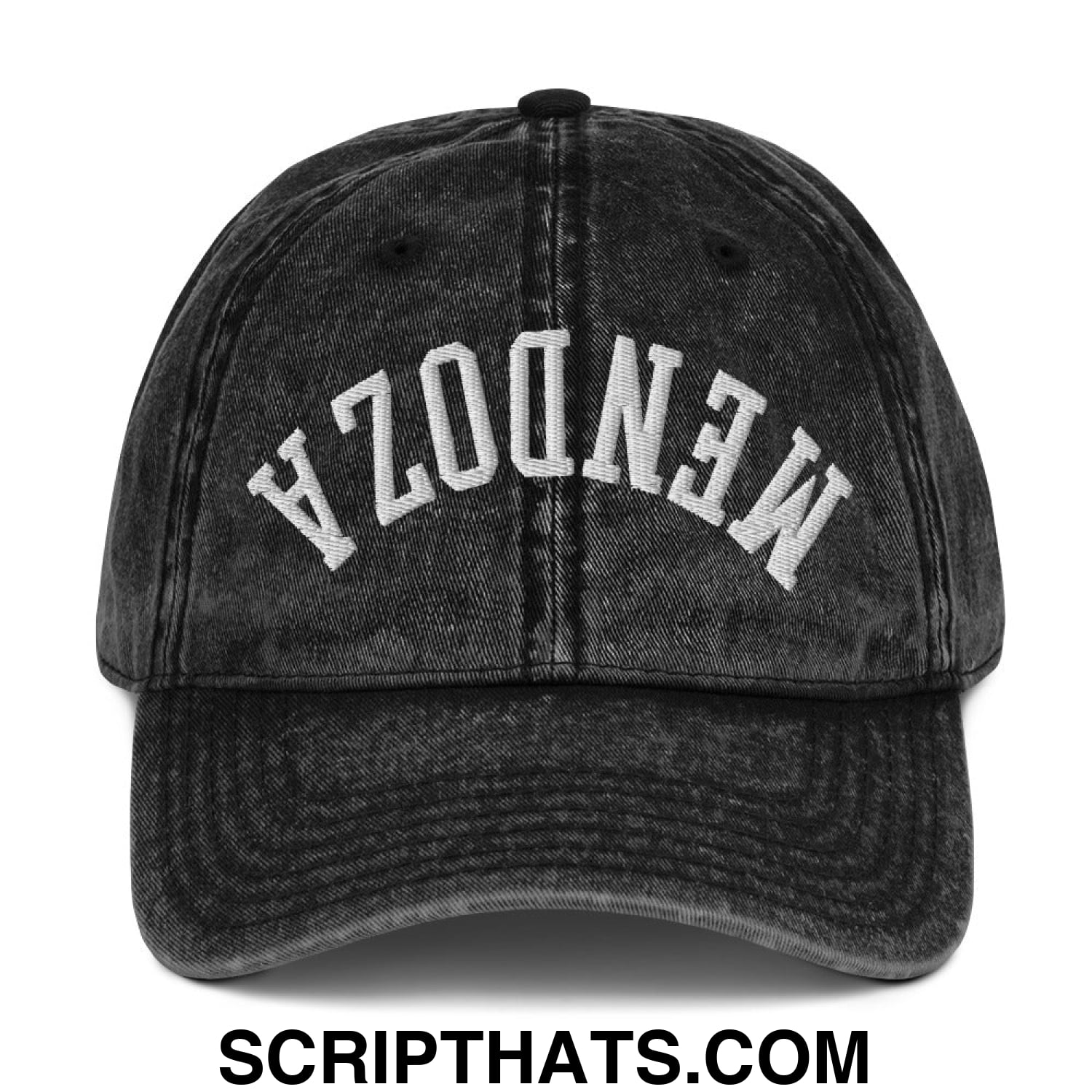 Upside Down Fernando Mendoza 2026 Raiders Draft Day Embroidered Unstructured Denim Dad Hat Default Title