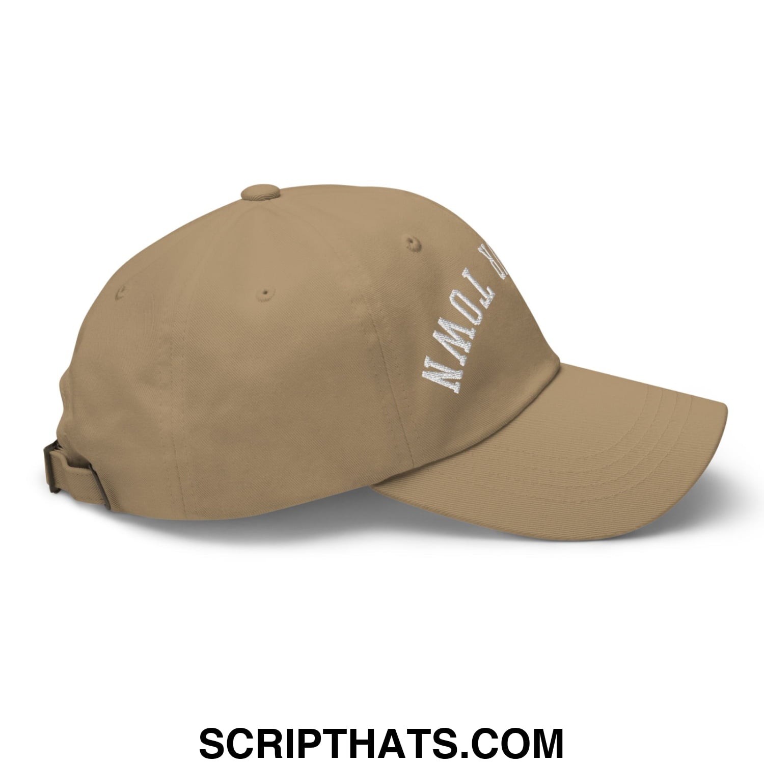 Upside Down Harbour Town Embroidered Unstructured Dad Hat Khaki