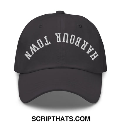 Upside Down Harbour Town Embroidered Unstructured Dad Hat Dark Grey