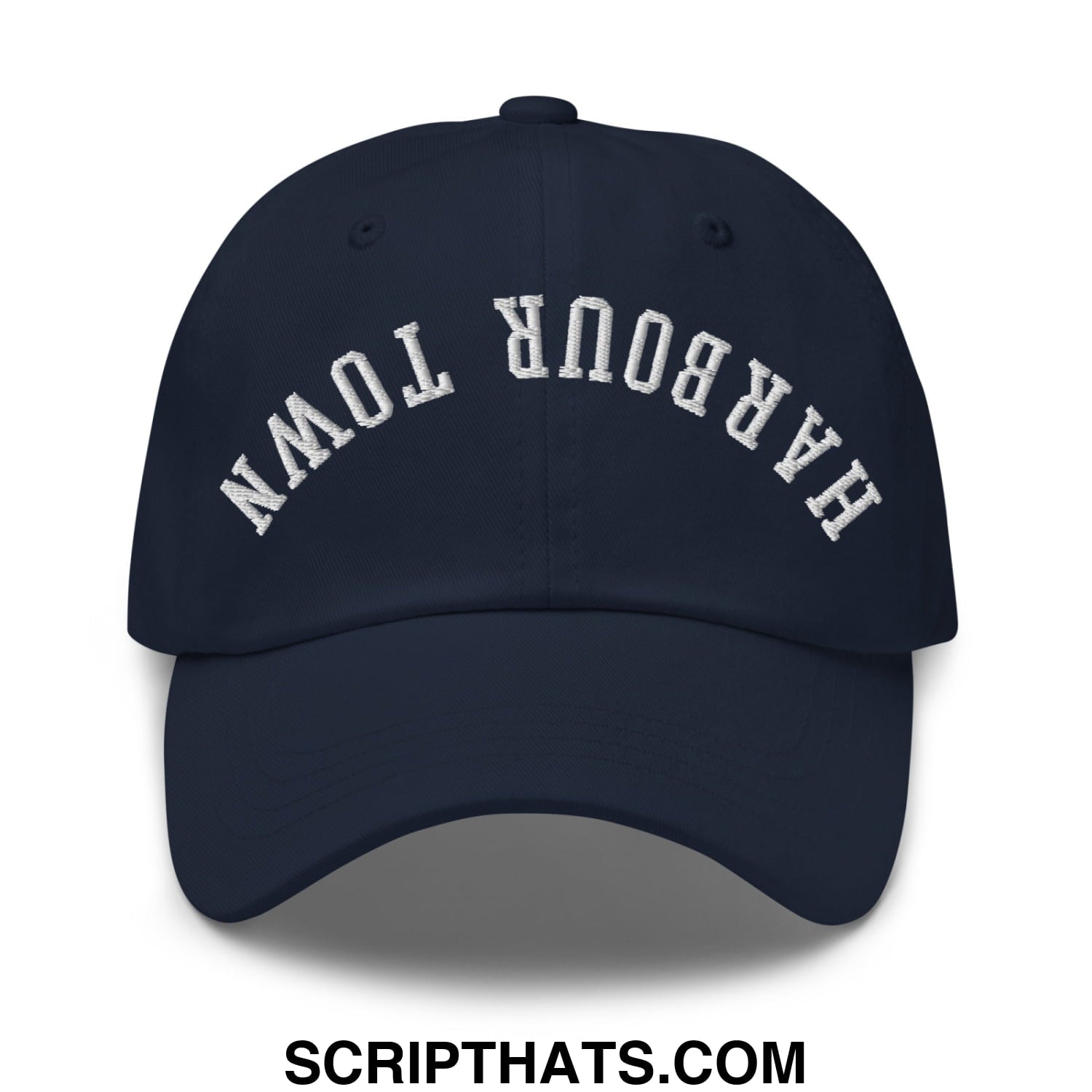 Upside Down Harbour Town Embroidered Unstructured Dad Hat Navy