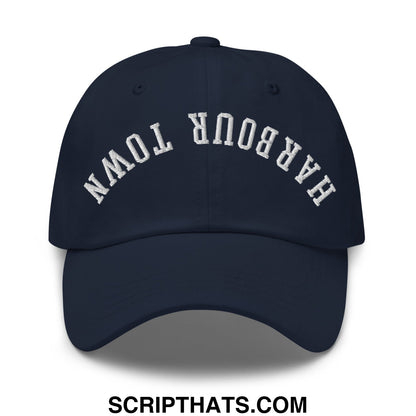 Upside Down Harbour Town Embroidered Unstructured Dad Hat Navy
