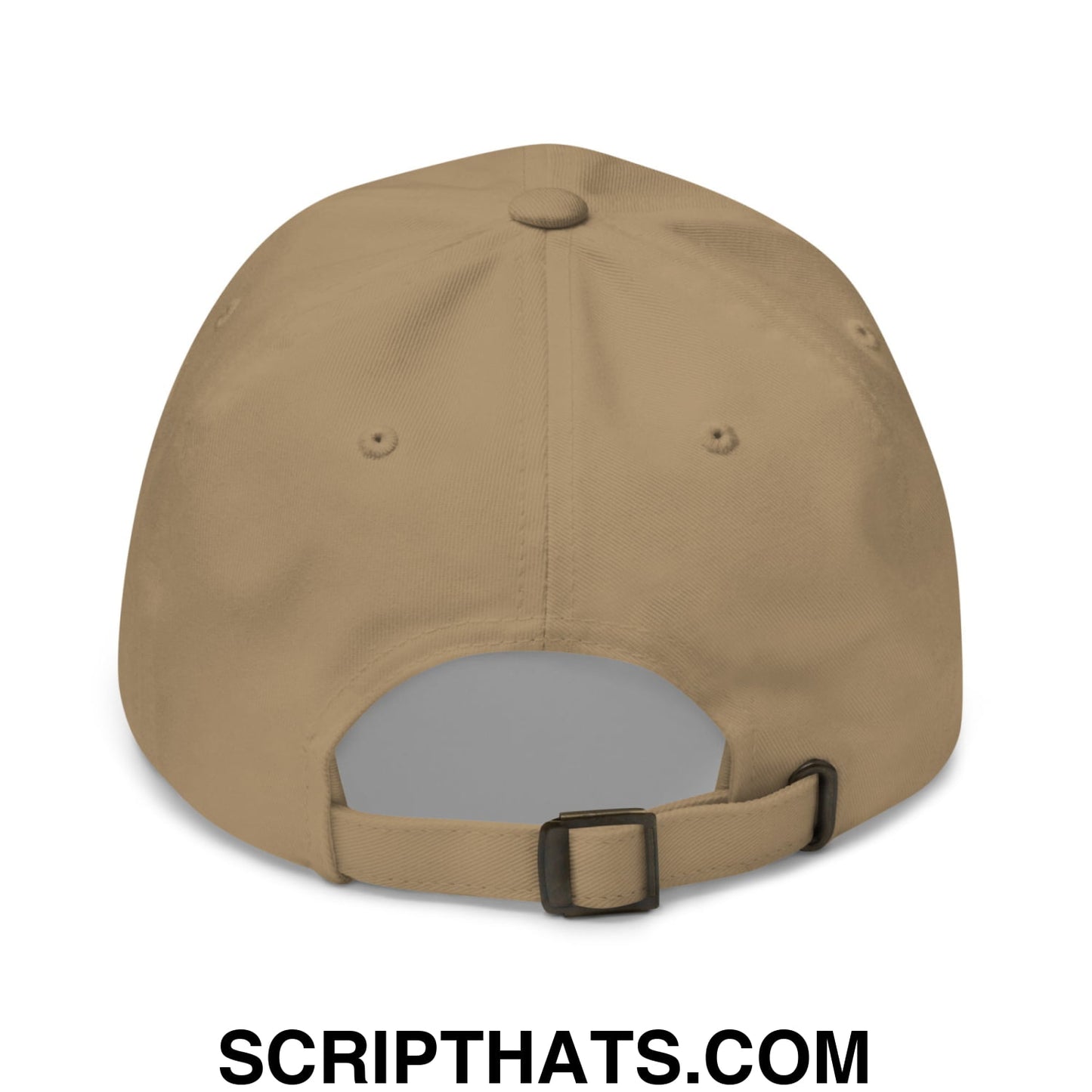 Upside Down Inglewood Embroidered Unstructured Dad Hat Khaki
