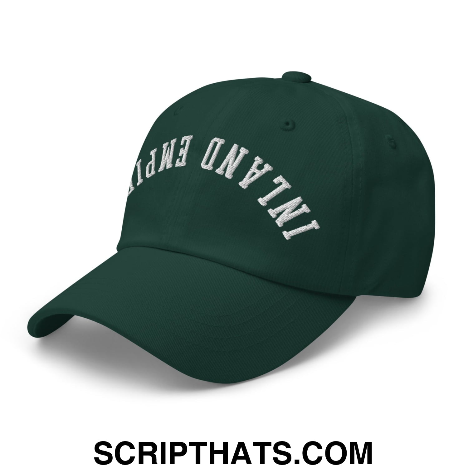 Upside Down Inland Empire Embroidered Unstructured Dad Hat Spruce