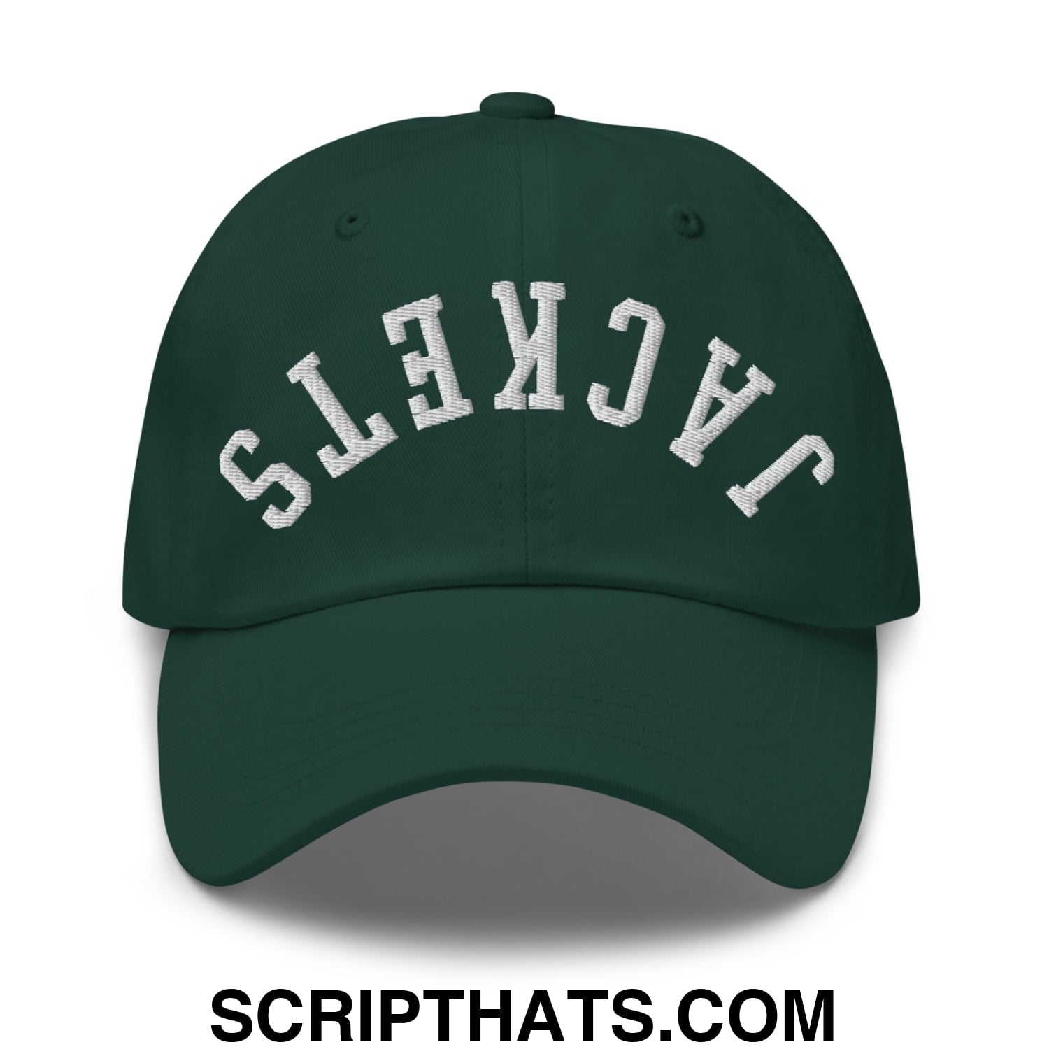 Upside Down Jackets Embroidered Unstructured Dad Hat Spruce