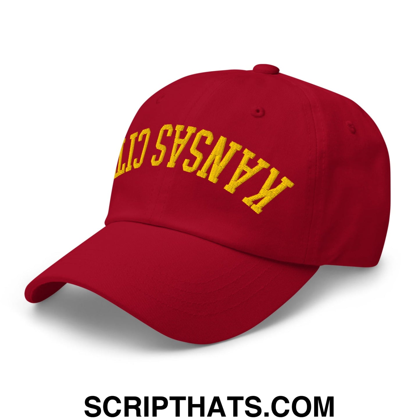 Upside Down Kansas City Football Embroidered Unstructured Dad Hat Default Title