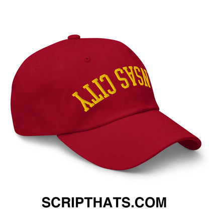 Upside Down Kansas City Football Embroidered Unstructured Dad Hat Default Title