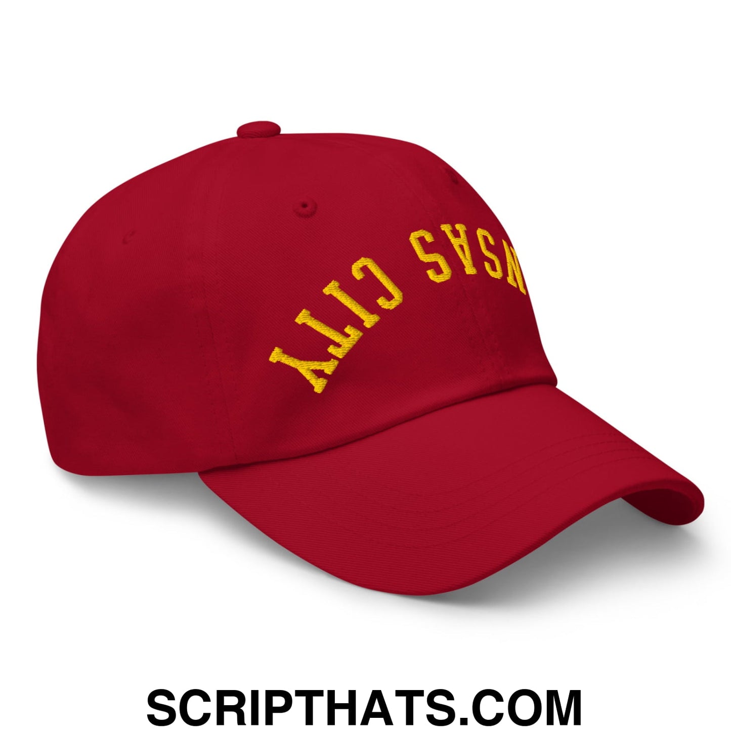 Upside Down Kansas City Football Embroidered Unstructured Dad Hat Default Title