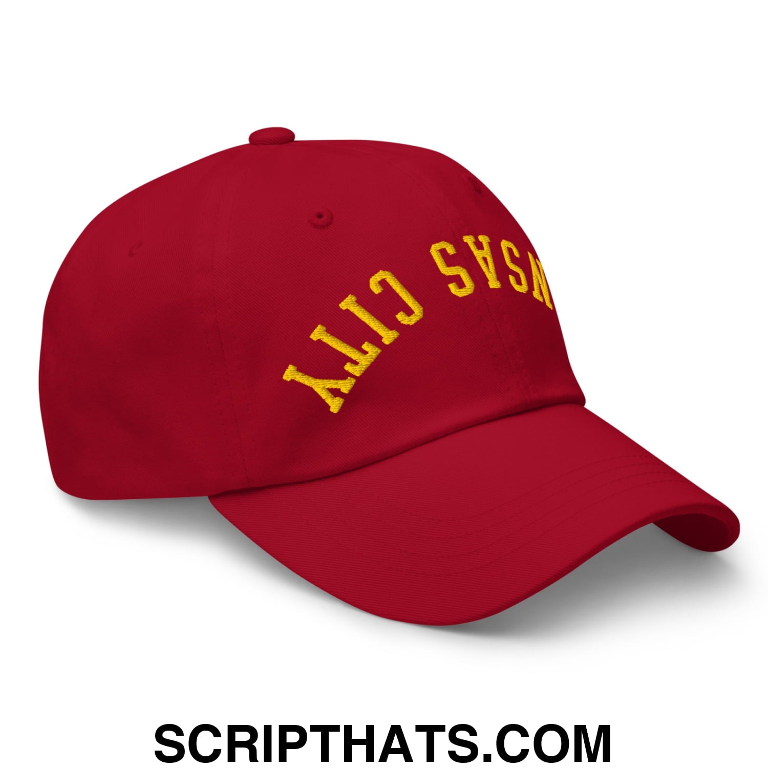 Upside Down Kansas City Football Embroidered Unstructured Dad Hat Default Title