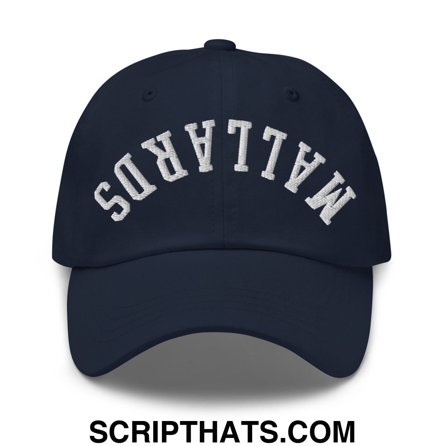 Upside Down Mallards Embroidered Unstructured Dad Hat Navy