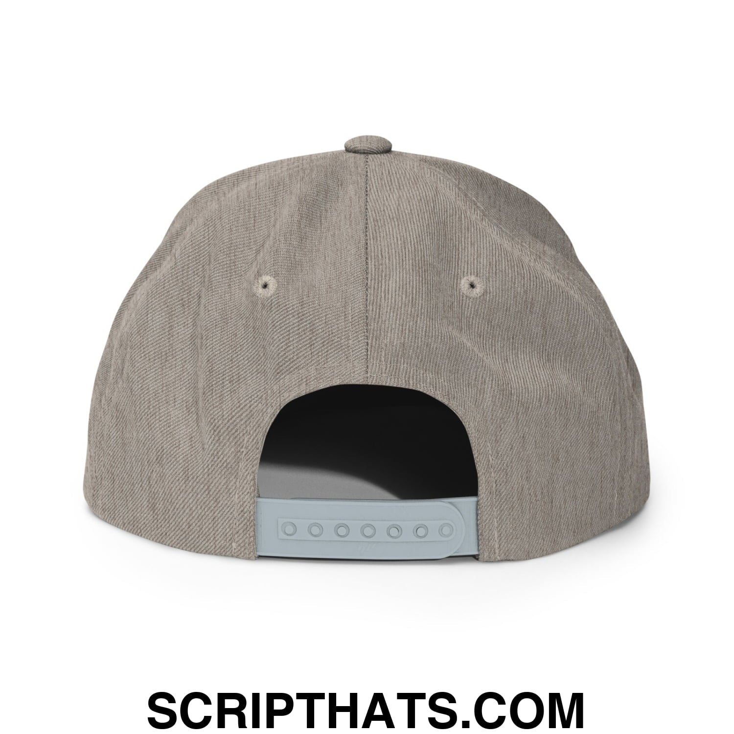 Upside Down Michigan Embroidered Flat Bill Brim Snapback Hat Heather Grey