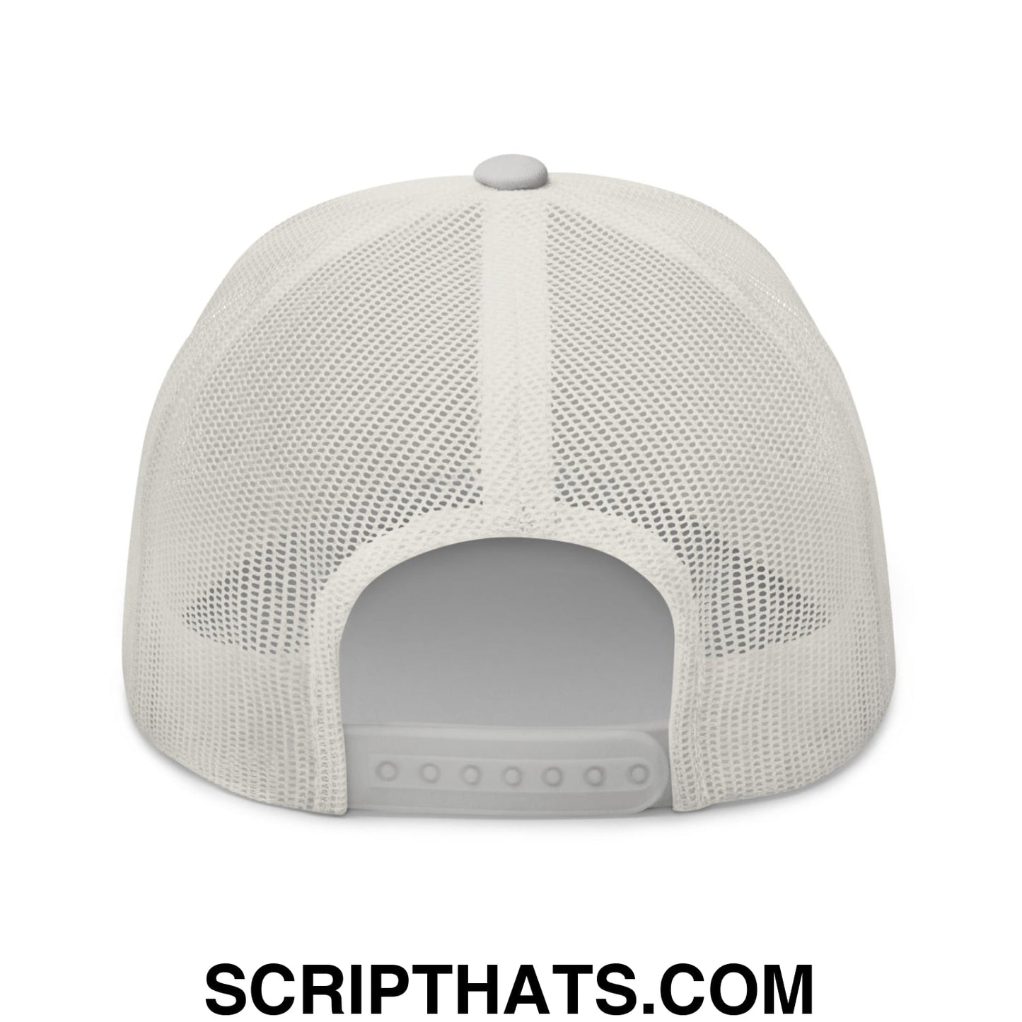 Upside Down Minnesota Basketball Embroidered Mesh Trucker Hat Silver