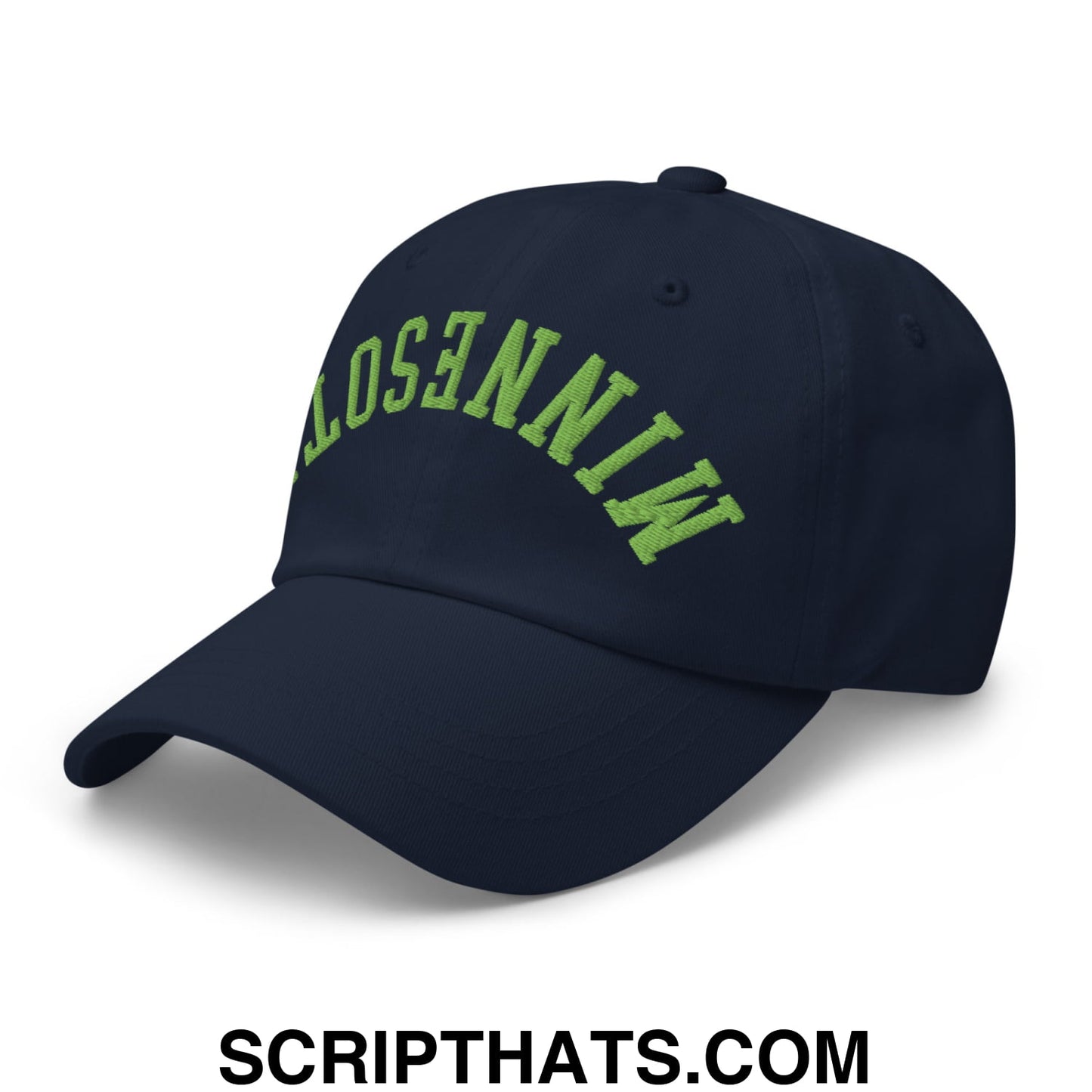 Upside Down Minnesota Basketball Embroidered Unstructured Dad Hat Navy