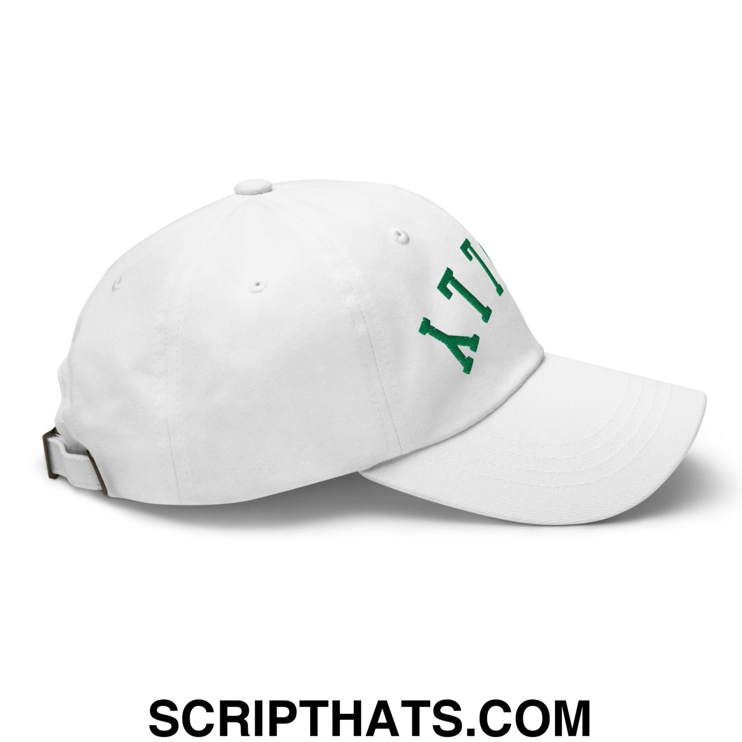 Upside Down Philly Football Embroidered Unstructured Dad Hat White