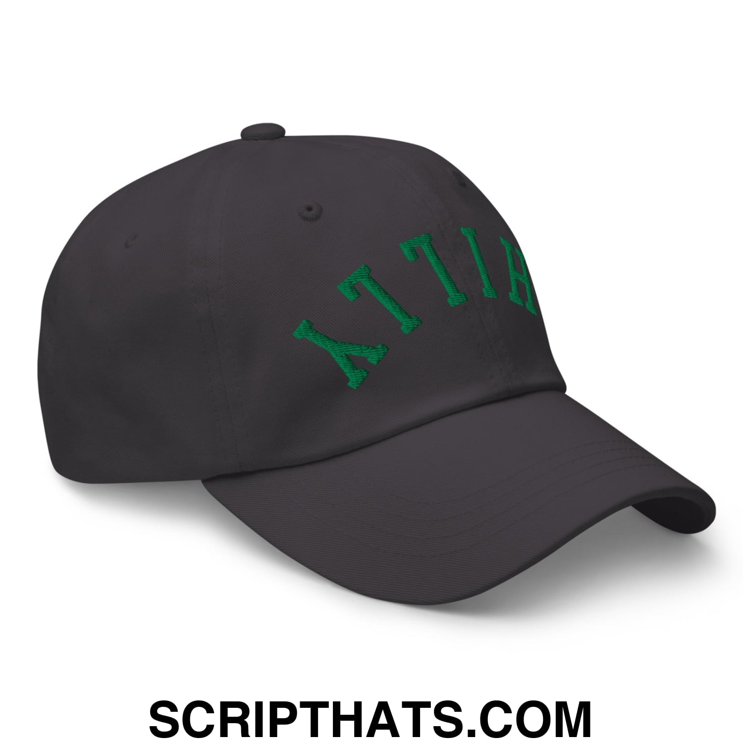 Upside Down Philly Football Embroidered Unstructured Dad Hat Dark Grey